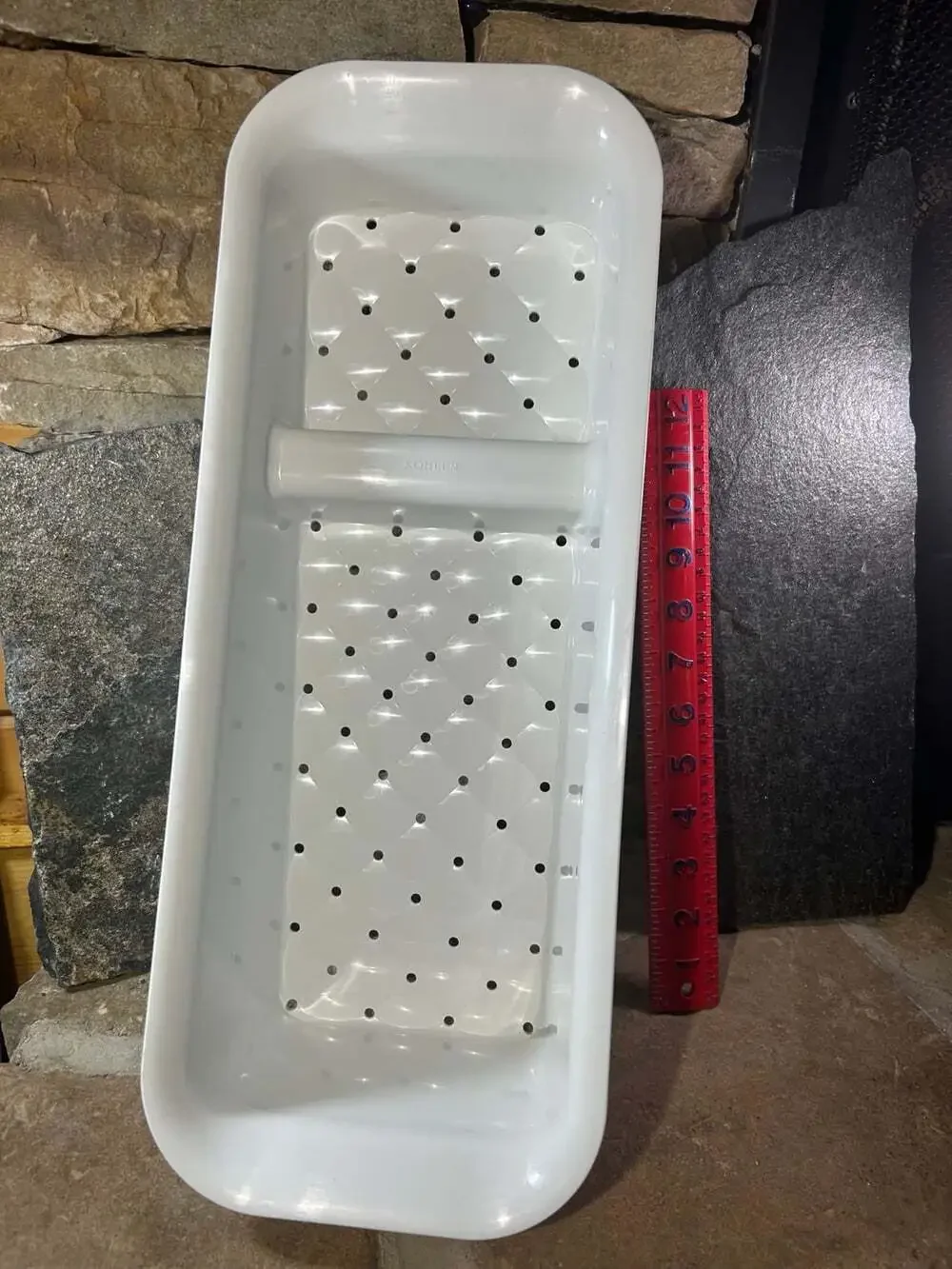 Kohler White Sink KOHLER Riverby Rinsing Colander with Cutting Board 1167299